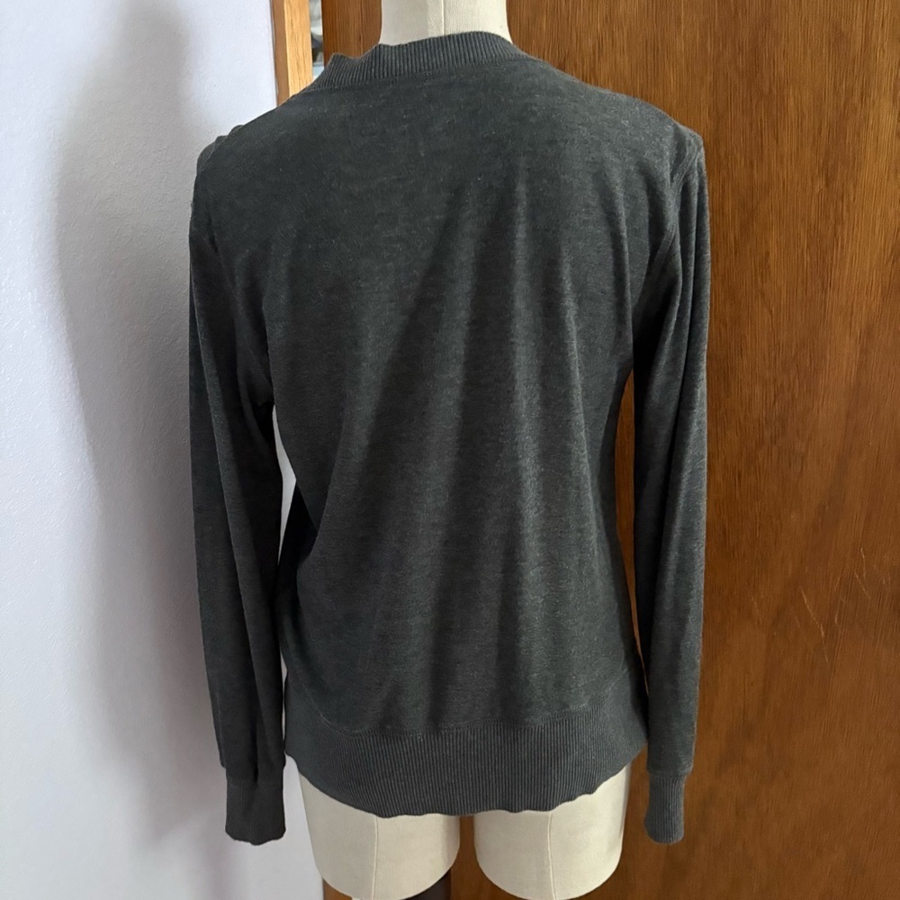 VIVIENNE WESTWOOD Man sz 46 sz S Gray Asymmetrical Cardigan Tencel - Picture 5 of 10